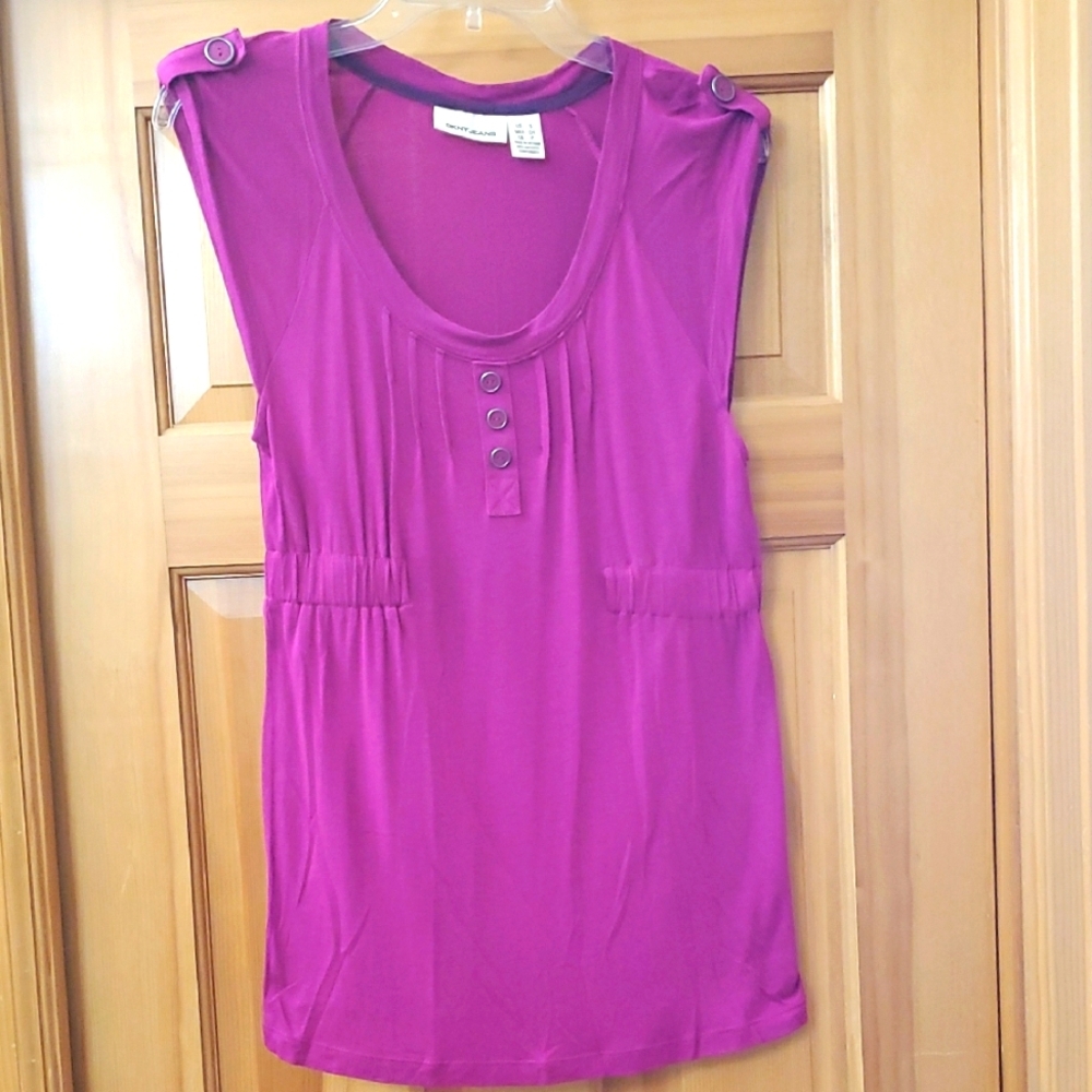 DKNY Purple Sleeveless Top